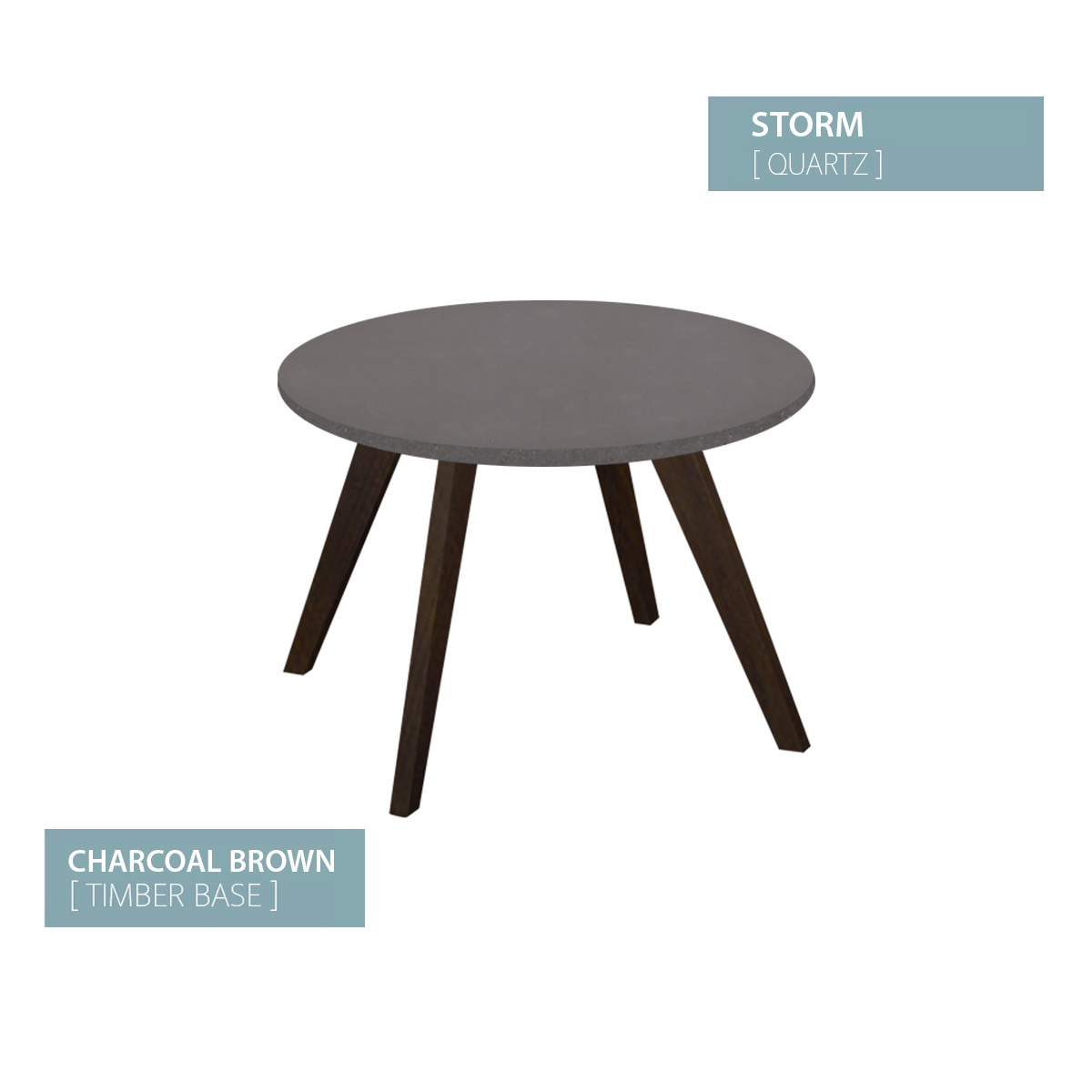 COFFEE TABLE CHARCOAL BASE (STORM)