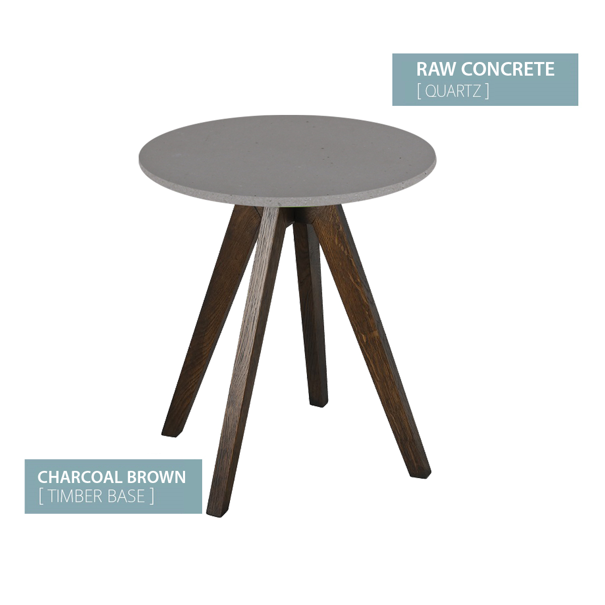 Charcoal Base (Raw Concrete)