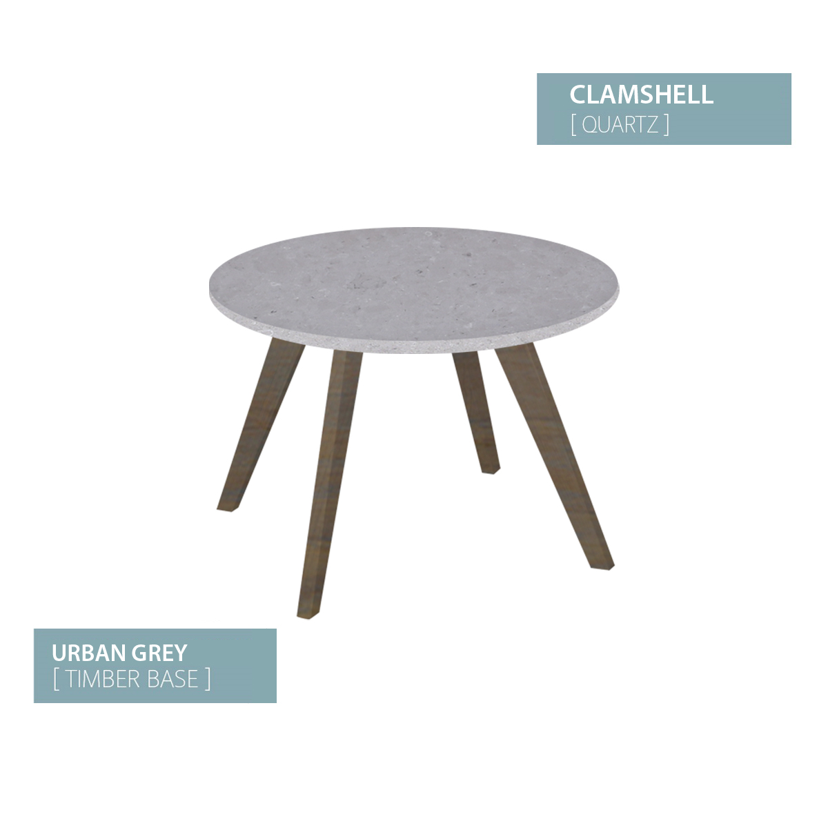 COFFEE TABLE URBAN GREY BASE (CLAMSHELL)