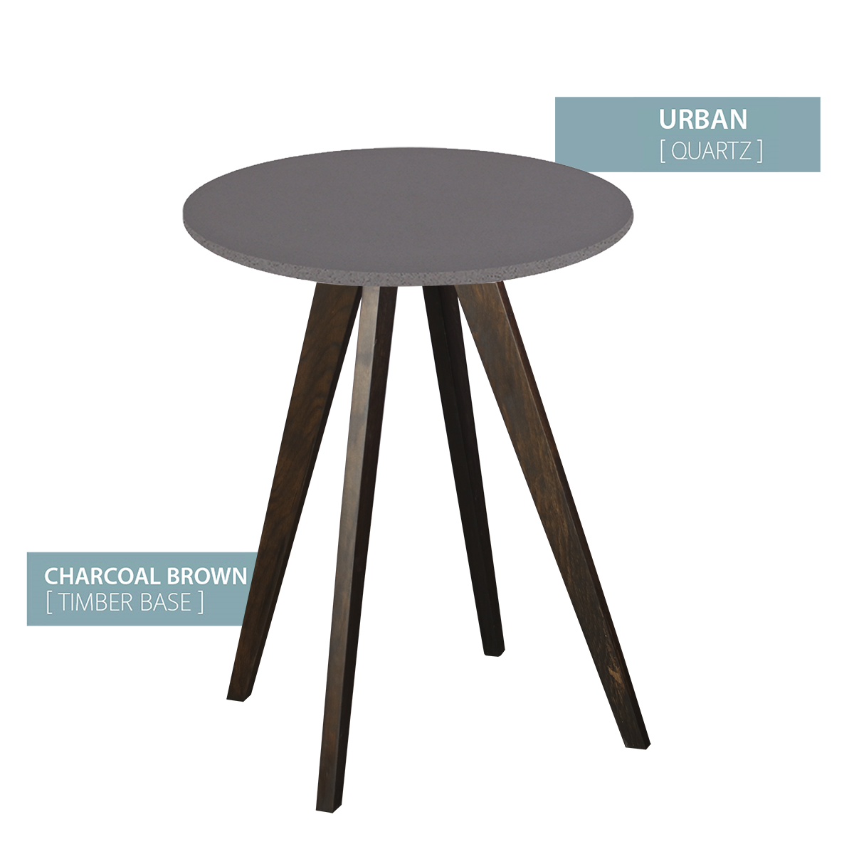 CAFE TABLE CHARCOAL BASE  (URBAN)