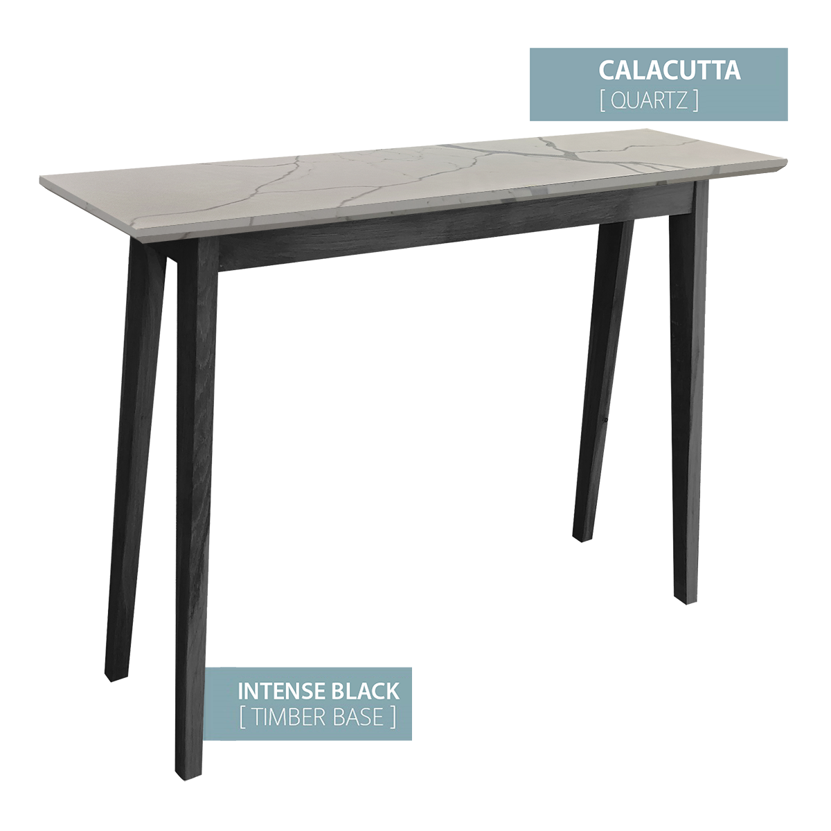 CONSOLE TABLE BLACK BASE (CALACUTTA)