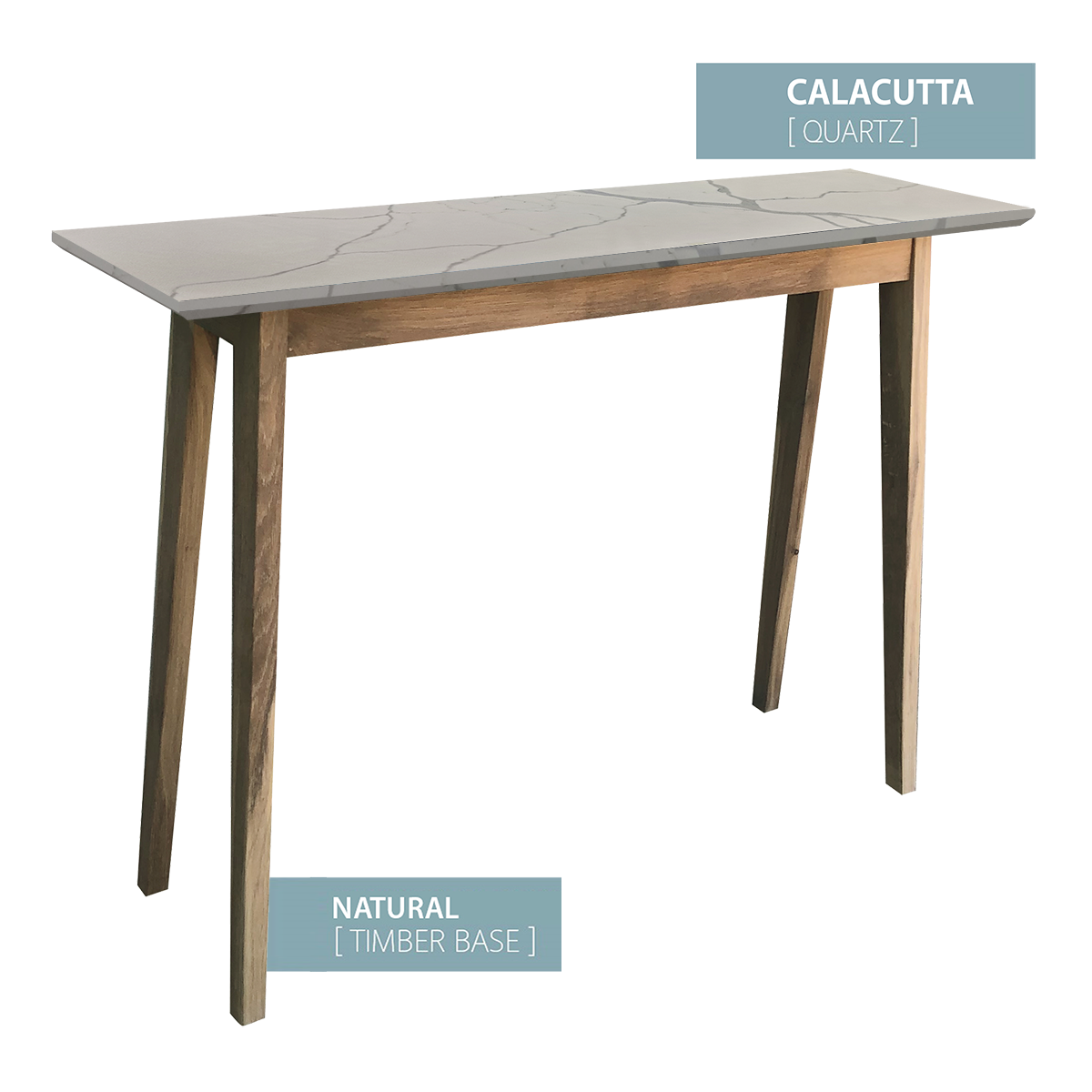 CONSOLE TABLE NATURAL BASE (CALACUTTA)
