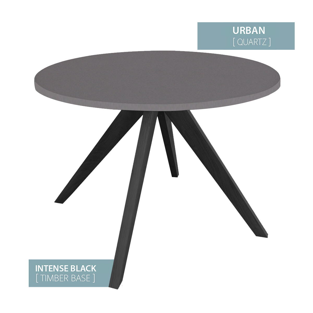 DINING TABLE ROUND BLACK BASE (URBAN)