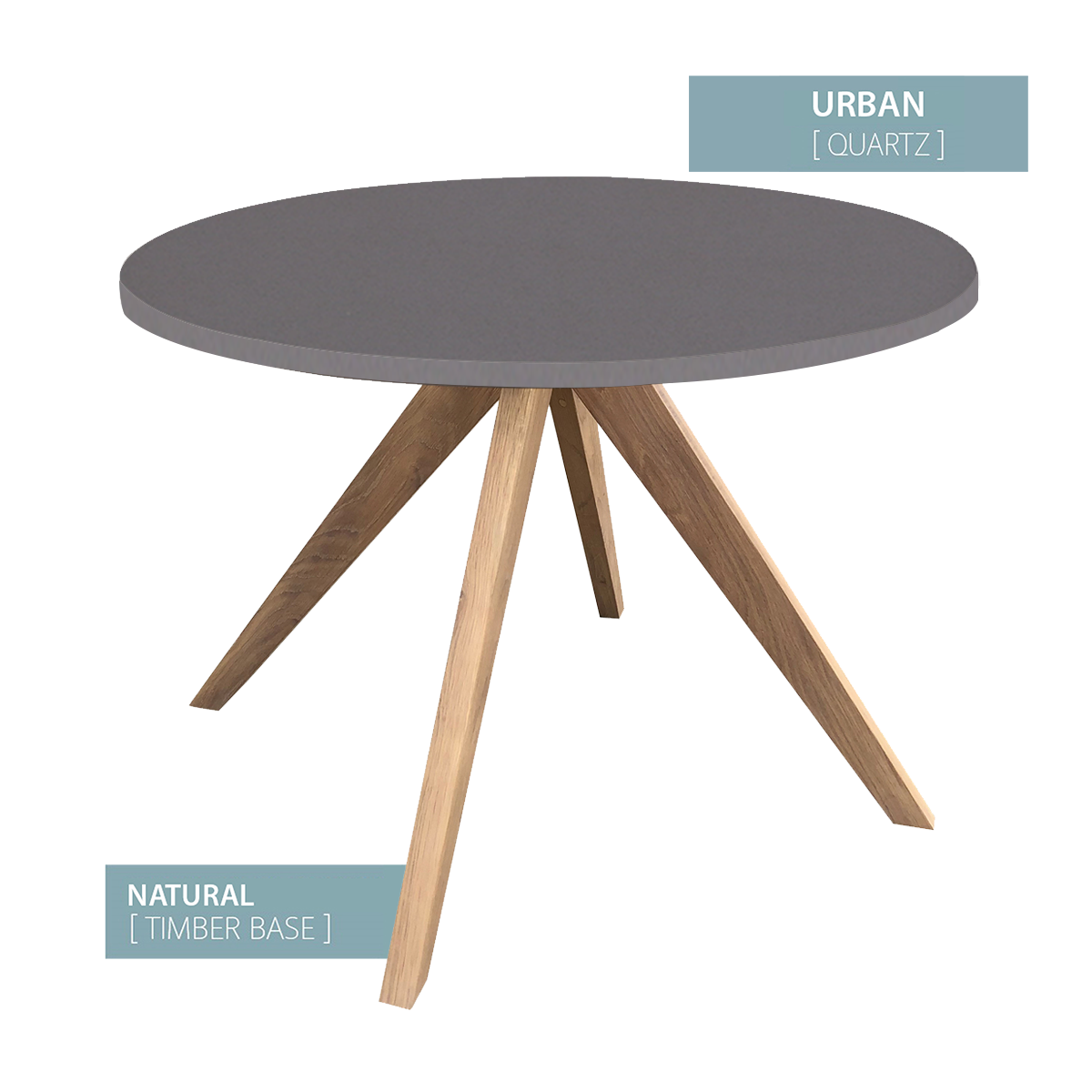 DINING TABLE ROUND NATURAL BASE (URBAN)