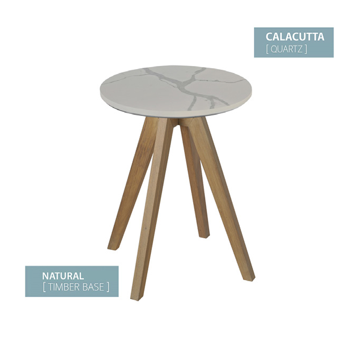 SIDE TABLE NATURAL BASE (CALACUTTA)