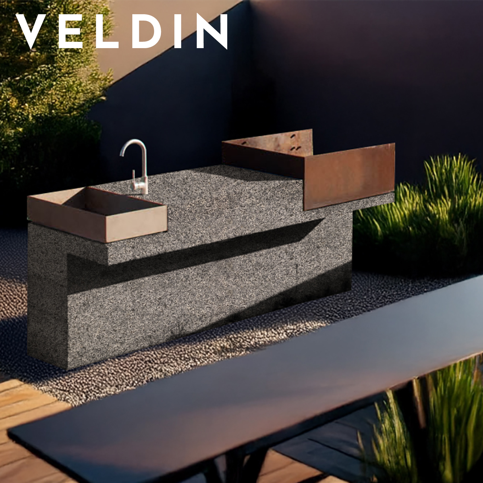VELDIN Outdoor Kitchen Benchtop
