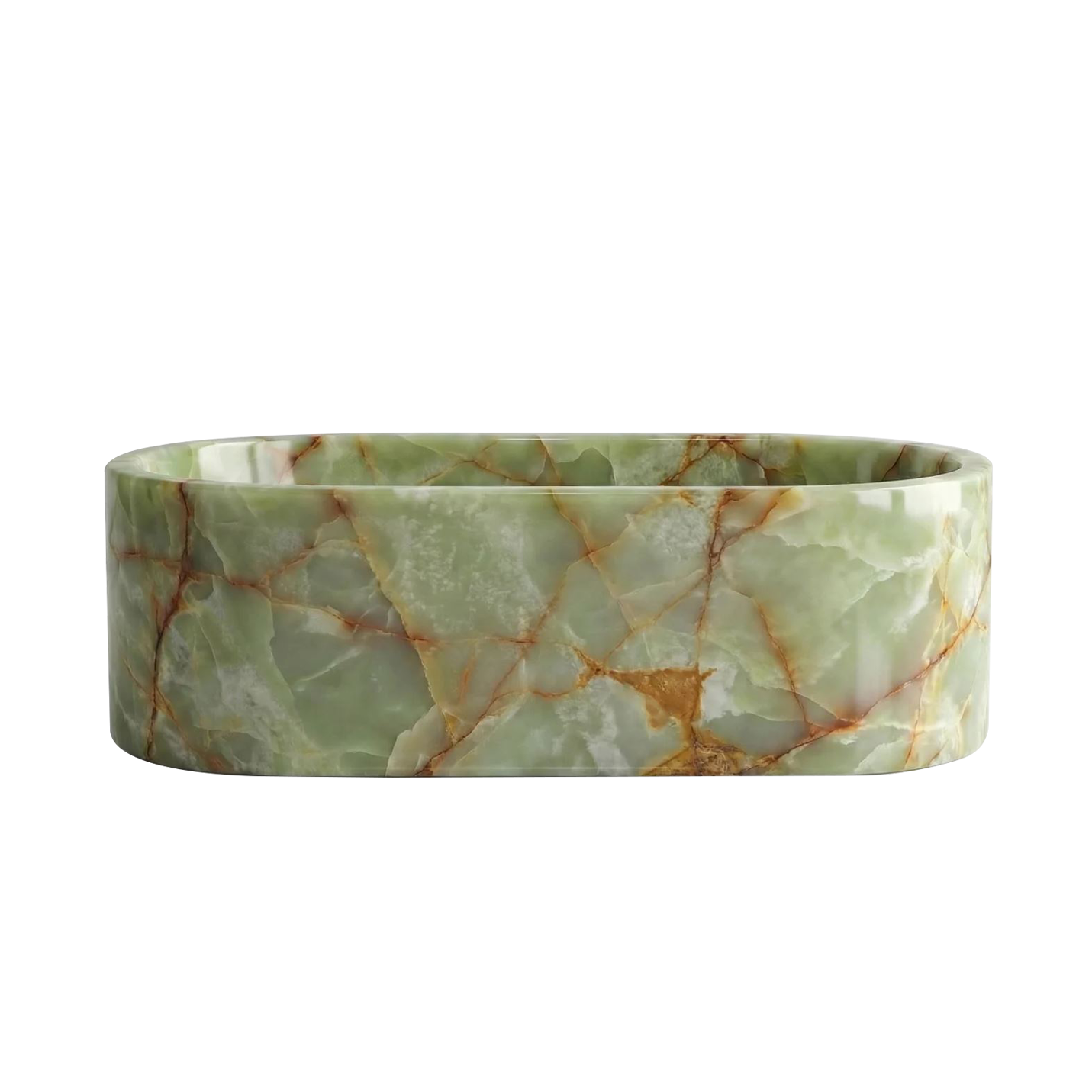 Elion Green Onyx Freestanding Bathtub