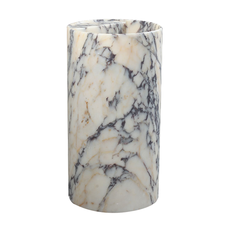 Aurell Calacatta Viola Marble Pedestal Basin
