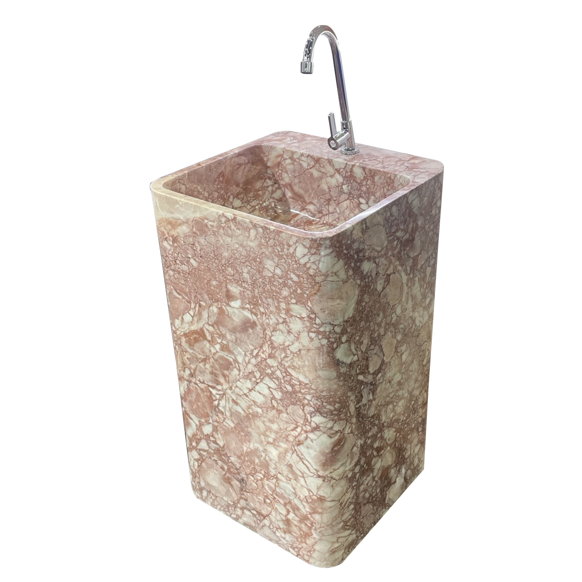 Aveline Natural Stone Pedestal Basin