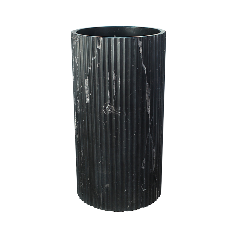Lucien Nero Marquina Marble Pedestal Basin